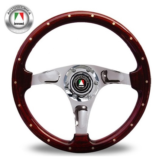 Classic Wood Steering Wheel 350mm