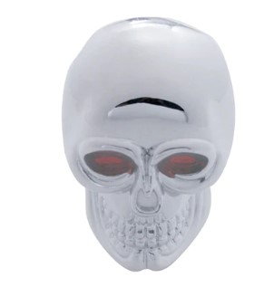Skull Gear Knob Chrome