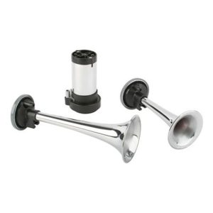 Chrome Twin Air Horns 12v