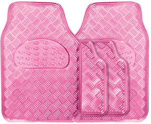 pink-checker-plate-floor-mats-set-4