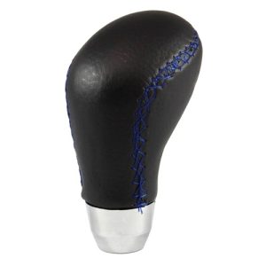 CURVED BLUE STITCHING GEAR KNOB