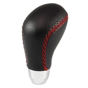 CURVED RED STITCHING GEAR KNOB