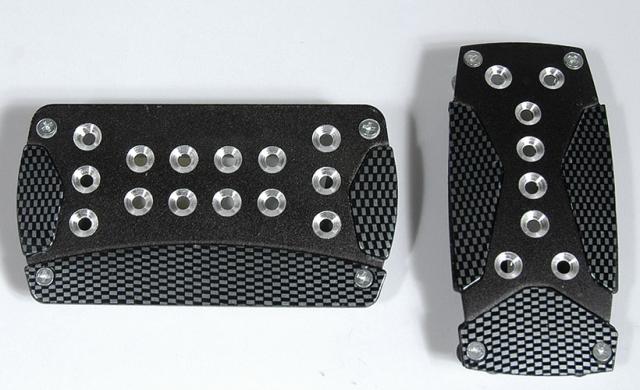 Carbon Look Pedal Pads Auto
