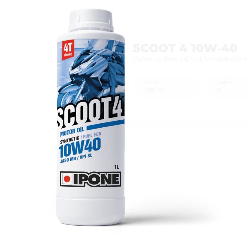 IPONE Scoot4 Motor Oil 10w/40 1ltr
