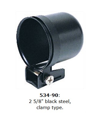 Black Gauge Pod Mounting Cup 2 5/8"