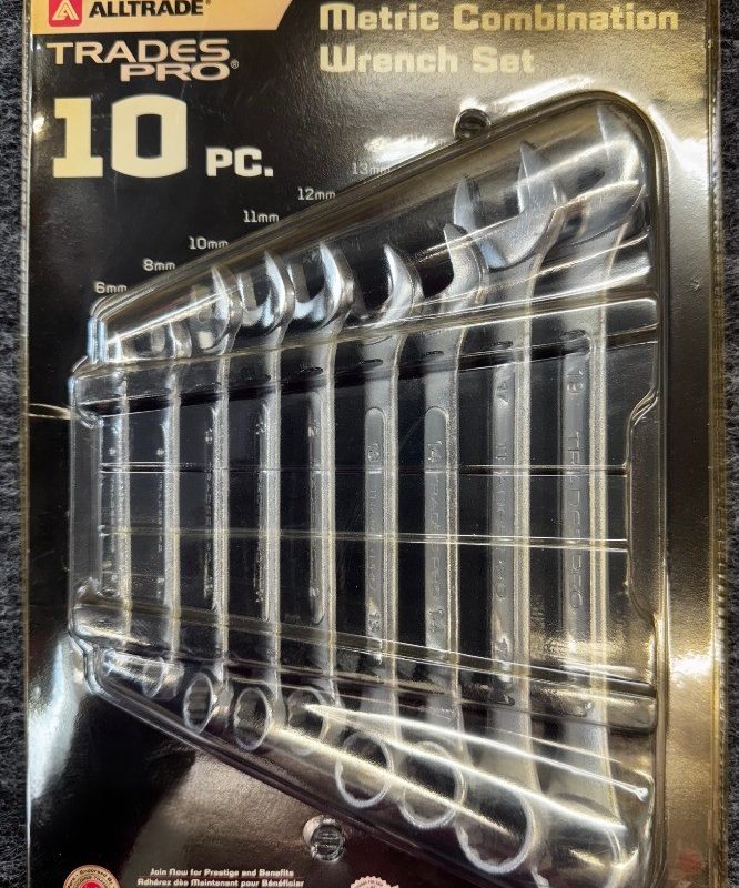 Metric Combination Wrench Set 10pc