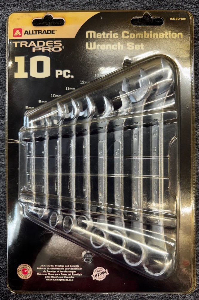 Metric Combination Wrench Set 10pc