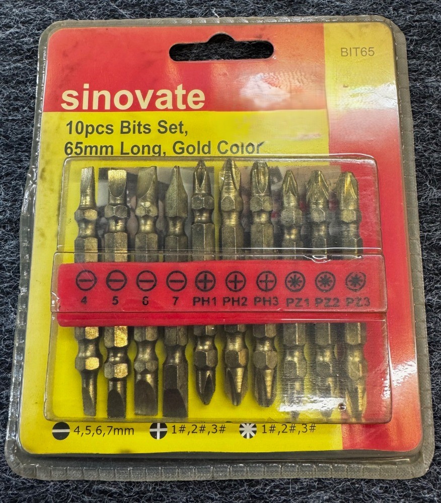 10 pce Bit Set with holder