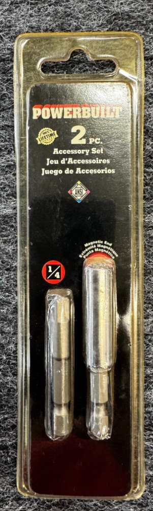 2pc Accessory Bit Set 1/4"
