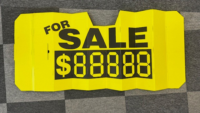 Cardboard Front Sunshade