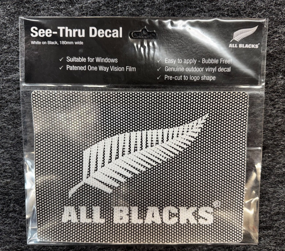 All Blacks see thru decal