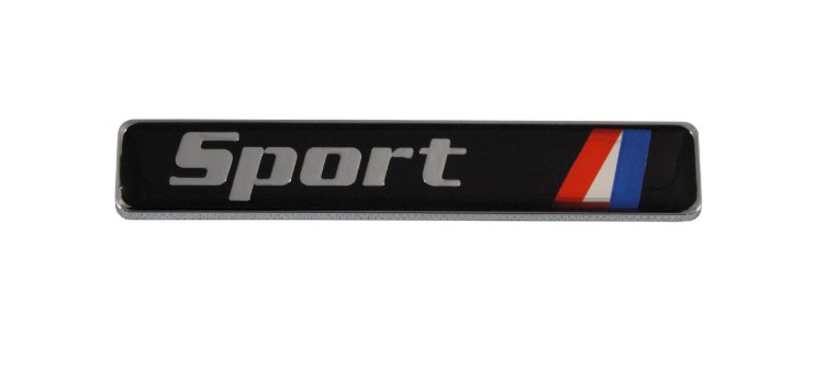 Sport fancy stick on badge