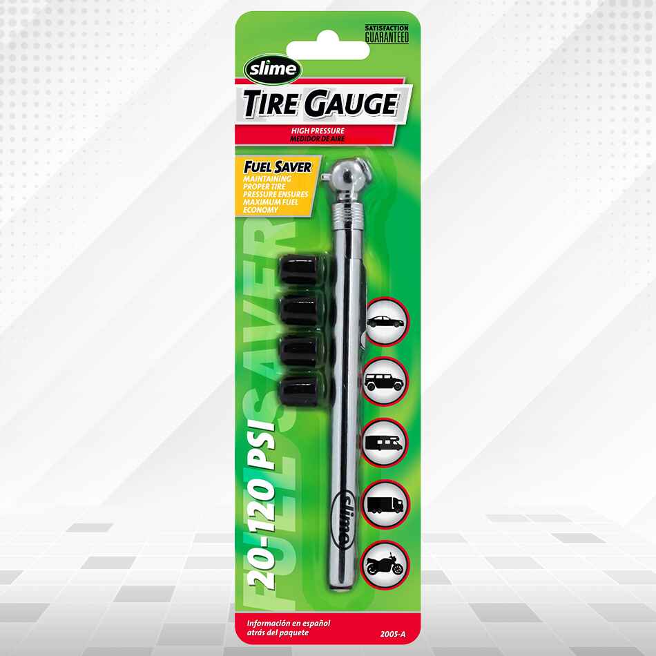 Pencil Tyre Gauge and Valve Caps